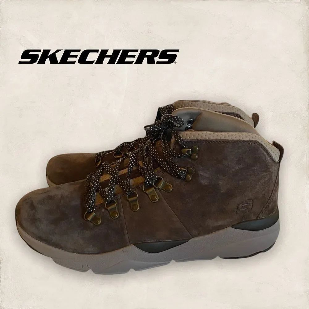 Skechers "Melven" Suede Leather Boots 13